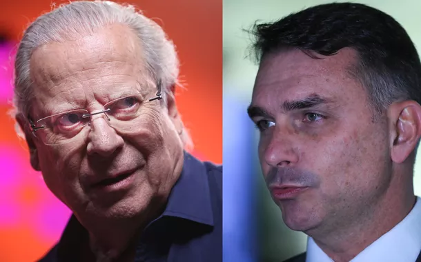 José Dirceu e Flávio Bolsonaro