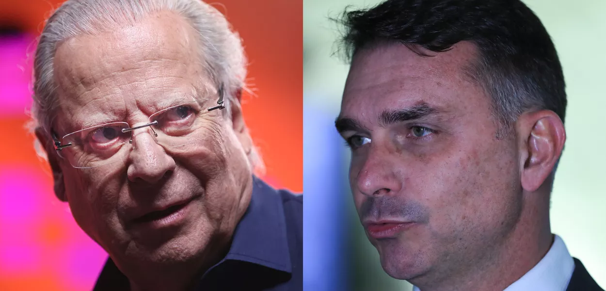 José Dirceu e Flávio Bolsonaro