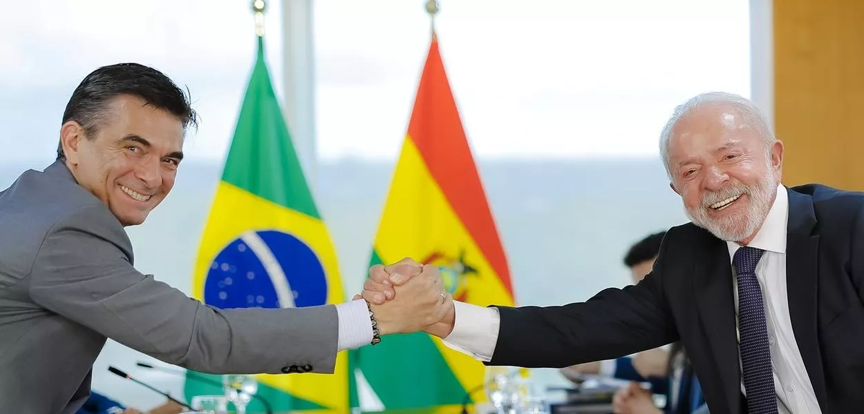 Presidente Lula durante reunião ampliada com o Presidente da Bolívia, Rodrigo Paz, no Palácio do Planalto. Brasília - DF