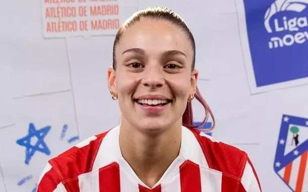A brasileira Gio Garbelini, do Atlético de Madrid