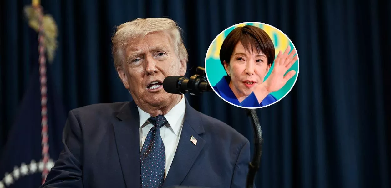 Donald Trump e Sanae Takaichi