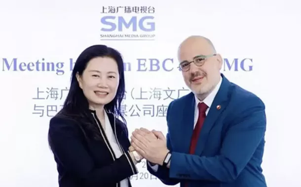 EBC amplia cooperação na China com parceria com o Shanghai Media Group