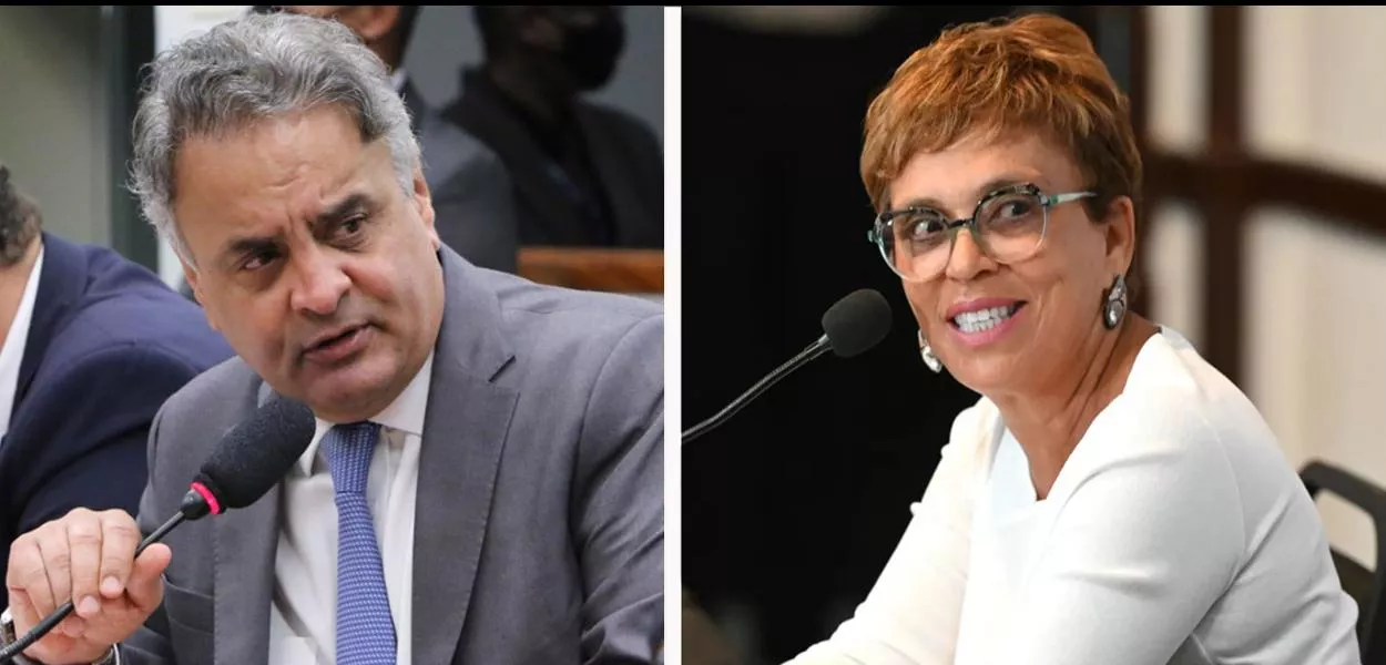 Aécio Neves e Marília Campos