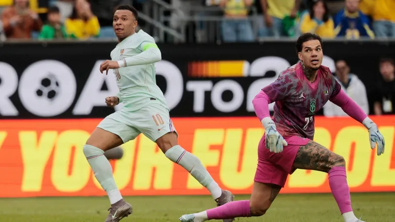 França vence Brasil por 2 a 1 mesmo com um jogador a menos em amistoso