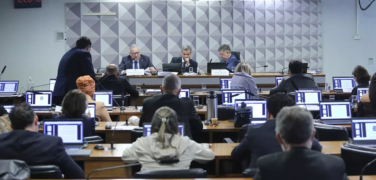 Leitura do relatório final. Dep. Alfredo Gaspar (UNIÃO - AL) e Senador, Carlos Viana (PODE - MG)