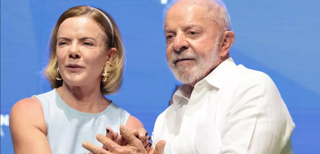 Gleisi Hoffmann e Lula
