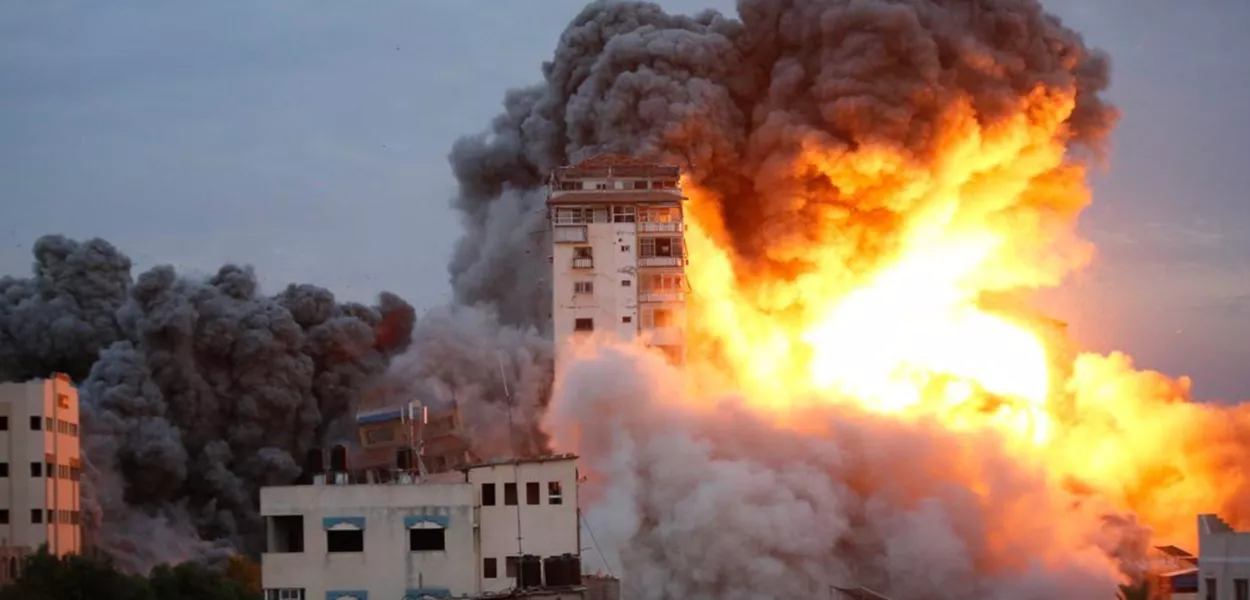 Bombardeio israelense contra a Palestina 