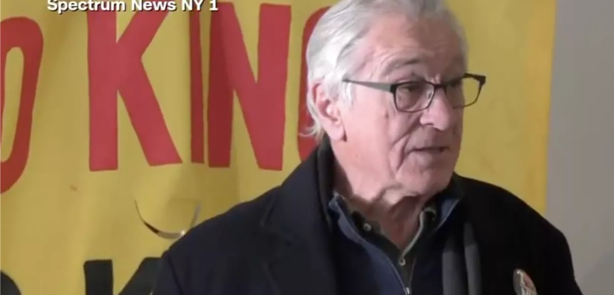 Robert de Niro no protesto No Kings