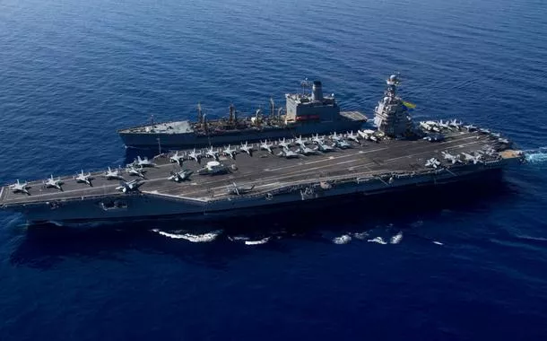 Porta-aviões Gerald Ford registra falhas e preocupa autoridades militares dos EUA