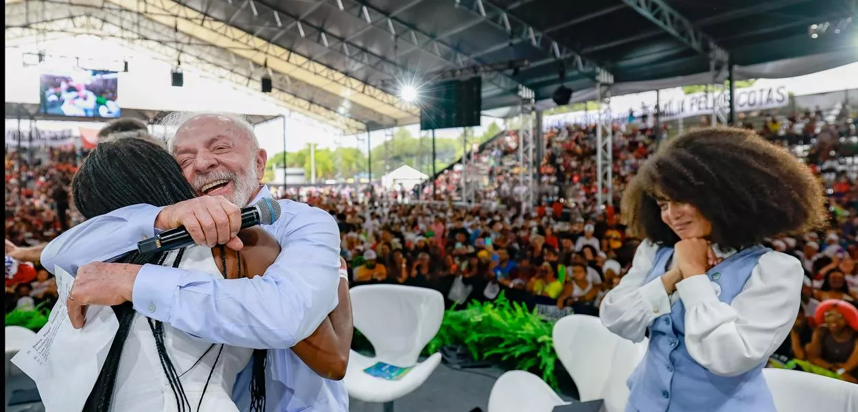 31.03.2026 - Presidente da República, Luiz Inácio Lula da Silva, durante cerimônia de comemoração dos 21 anos do PROUNI e dos 14 anos da Lei de Cotas, na Arena Anhembi – Santana, São Paulo - SP.Foto: Ricardo Stuckert / PR