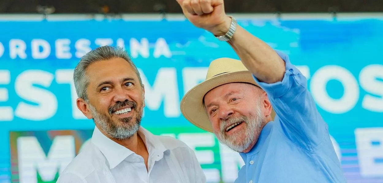 Governador do Ceará, Elmano de Freitas e o Presidente da República, Luiz Inácio Lula da Silva
