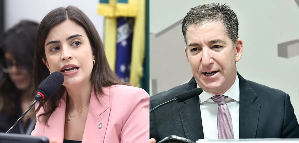 Tabata Amaral e Glenn Greenwald