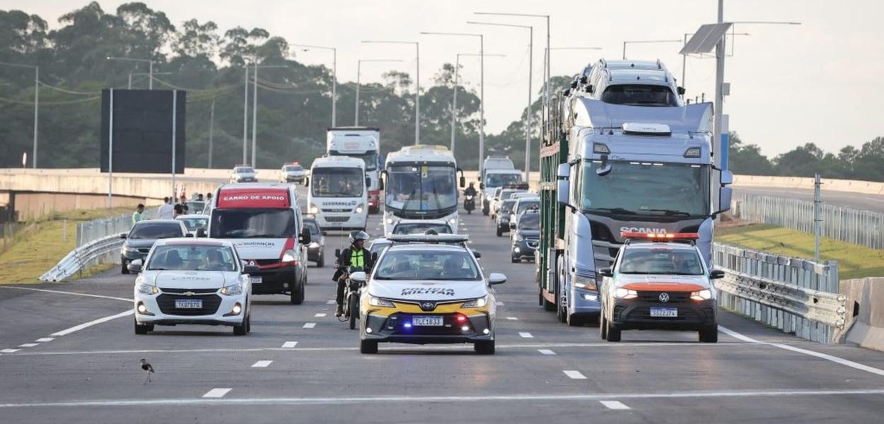 Rodoanel Norte reduz trânsito e impulsiona logística em SP após 100 dias