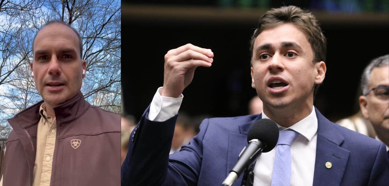 Briga entre Nikolas e Eduardo Bolsonaro tem “potencial catastrófico” na direita, dizem aliados