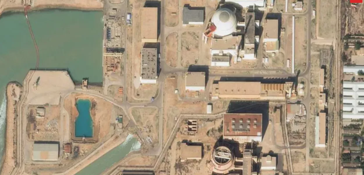 Imagens de satélite de usina nuclear iraniana