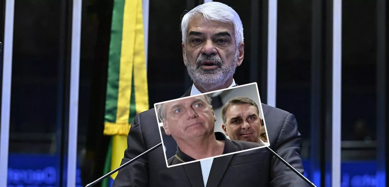 Humberto Costa, Jair e Flávio Bolsonaro 