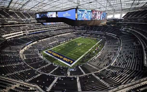 SoFi Stadium antes de partida do Los Angeles Rams