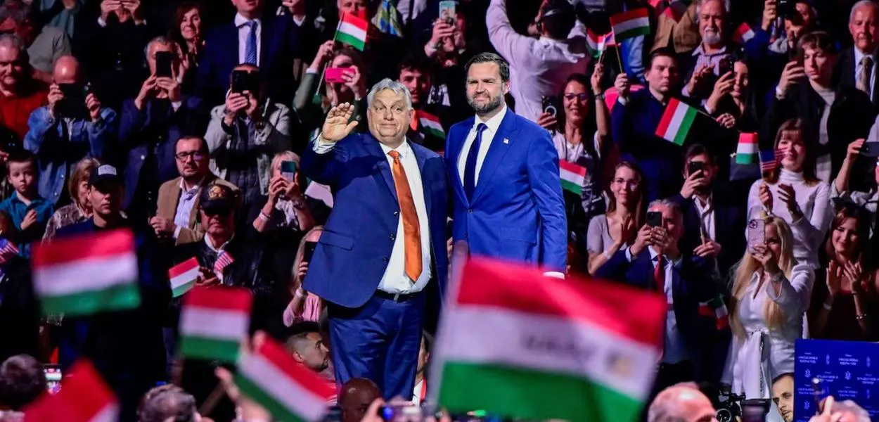 JD Vance e Viktor Orbán, 7 de abril de 2026