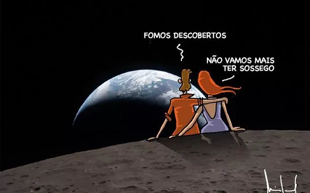 A lua é dos namorados - Miguel Paiva