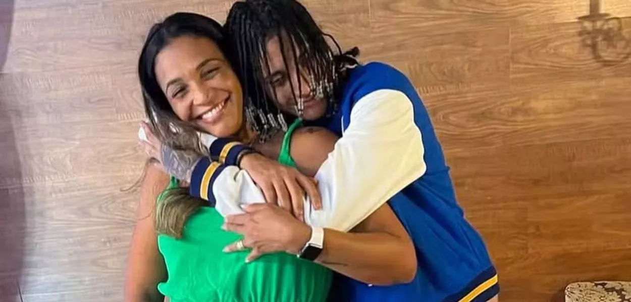 Márcia Nepomuceno e o rapper Oruam