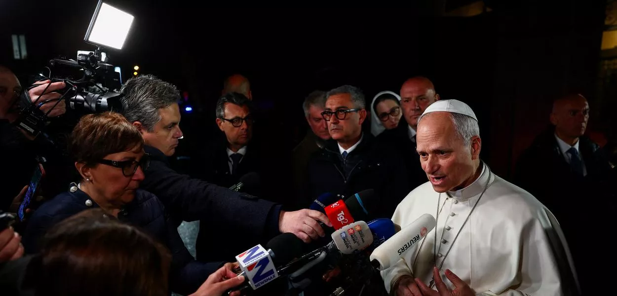 Papa Leão 14 fala com jornalistas sobre guerra contra Irã -  7 de abril de 2026