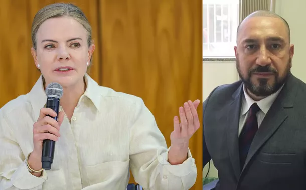 Gleisi Hoffmann e Januário Paludo