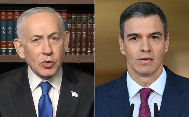 Benjamin Netanyahu e Pedro Sánchez 
