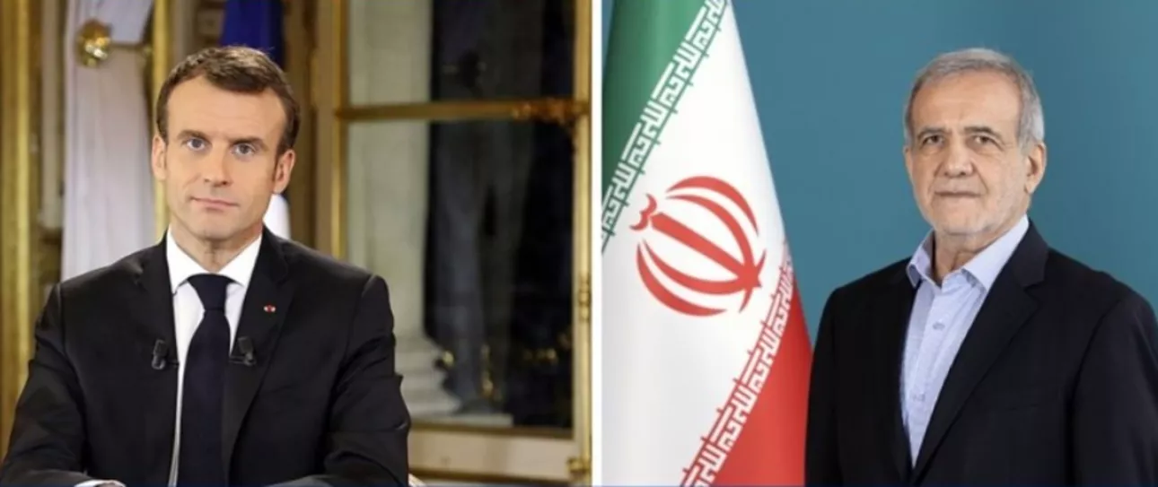 Macron e Pezeshkian