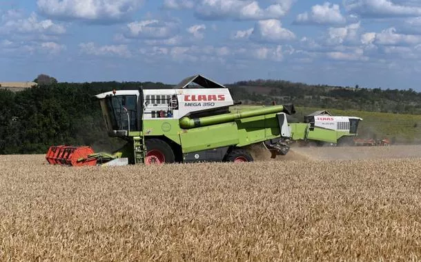 Campo no distrito de Chertkovsky, na região de Rostov, Rússia, em 25 de julho de 2025