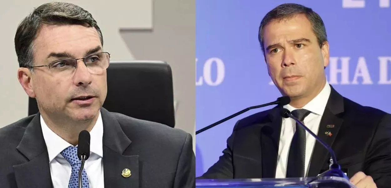 Flávio Bolsonaro e Paulo Henrique Costa