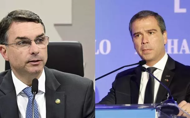 Flávio Bolsonaro e Paulo Henrique Costa