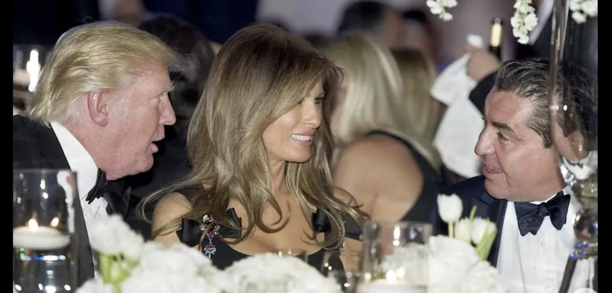 Donald Trump, Melania Trump e Paolo Zampolli