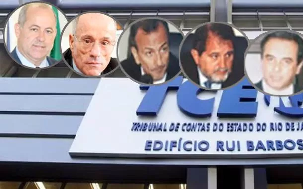 Da esq. para a dir.: Domingos Brazão, Aloysio Neves, Marco Antônio Alencar, José Maurício Nolasco e José Gomes Graciosa