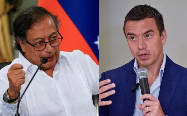 Gustavo Petro e Daniel Noboa
