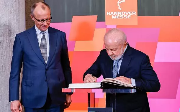 Presidente da República, Luiz Inácio Lula da Silva, durante cerimônia de Abertura da Feira Industrial de Hanôver. Theodor-Heuss-Platz 1-3, Alemanha