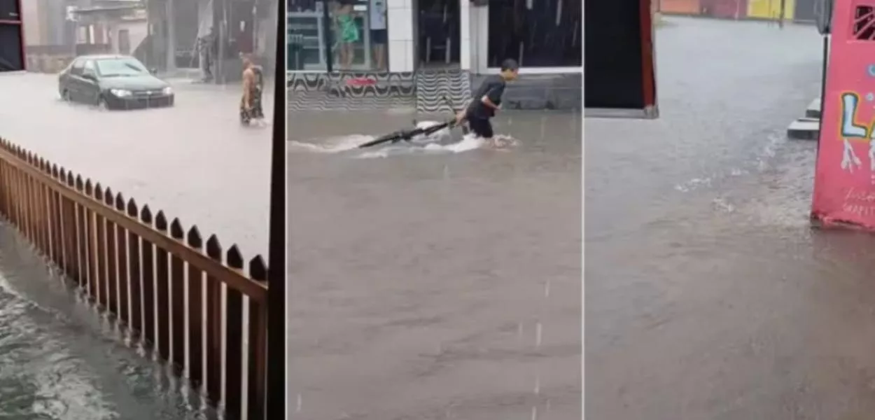 O volume de chuva registrado foi quase metade de todo o esperado para abril