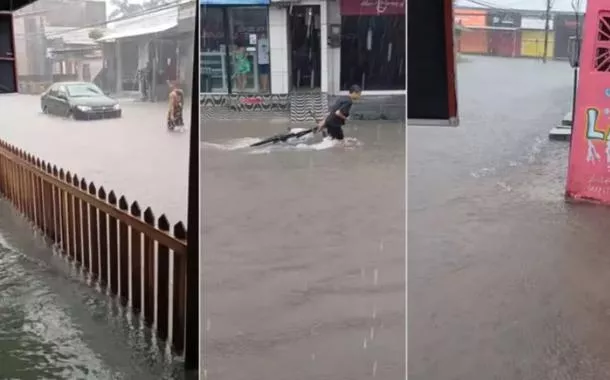 O volume de chuva registrado foi quase metade de todo o esperado para abril