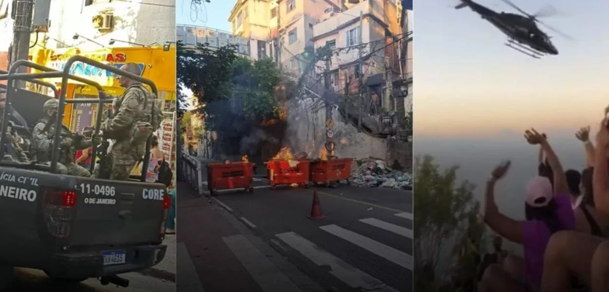 Ação conjunta entre as polícias do Rio de Janeiro e da Bahia mirou lideranças do Comando Vermelho; avenida Niemeyer chegou a ser interditada devido a intenso tiroteio e barricadas