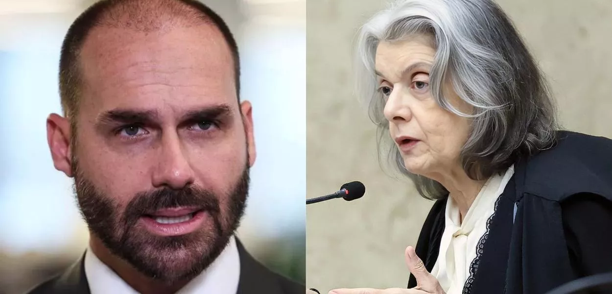 Eduardo Bolsonaro e Cármen Lúcia