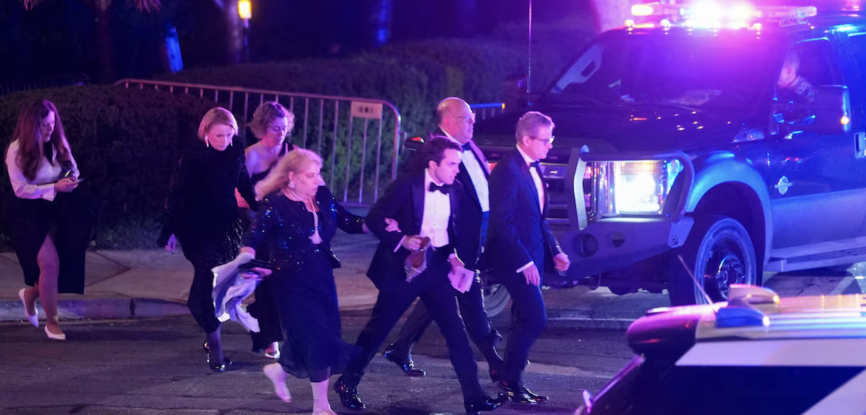 Trump está seguro após evacuação durante tiroteio em jantar em Washington