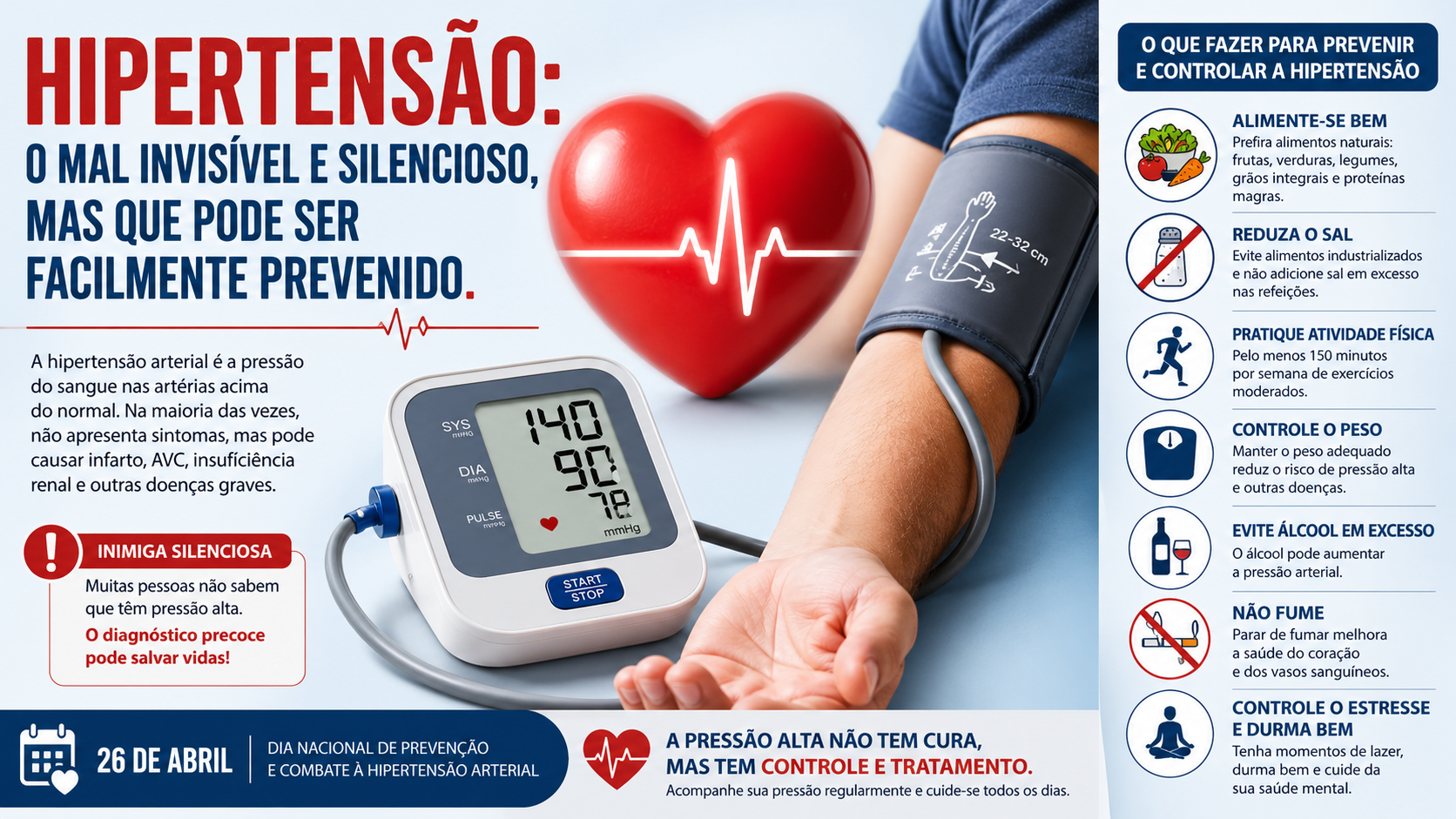 Como combater a hipertensão