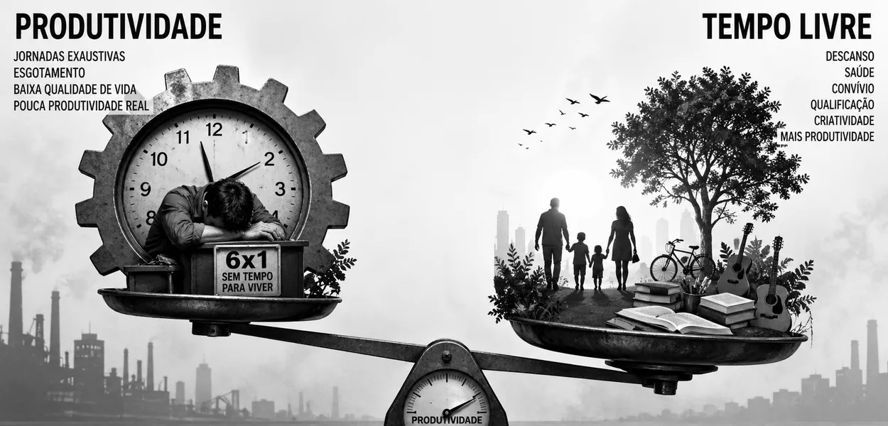 Gráfico sobre o fim da escala 6x1