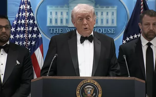 Trump fala após evacuação no jantar com correspondentes