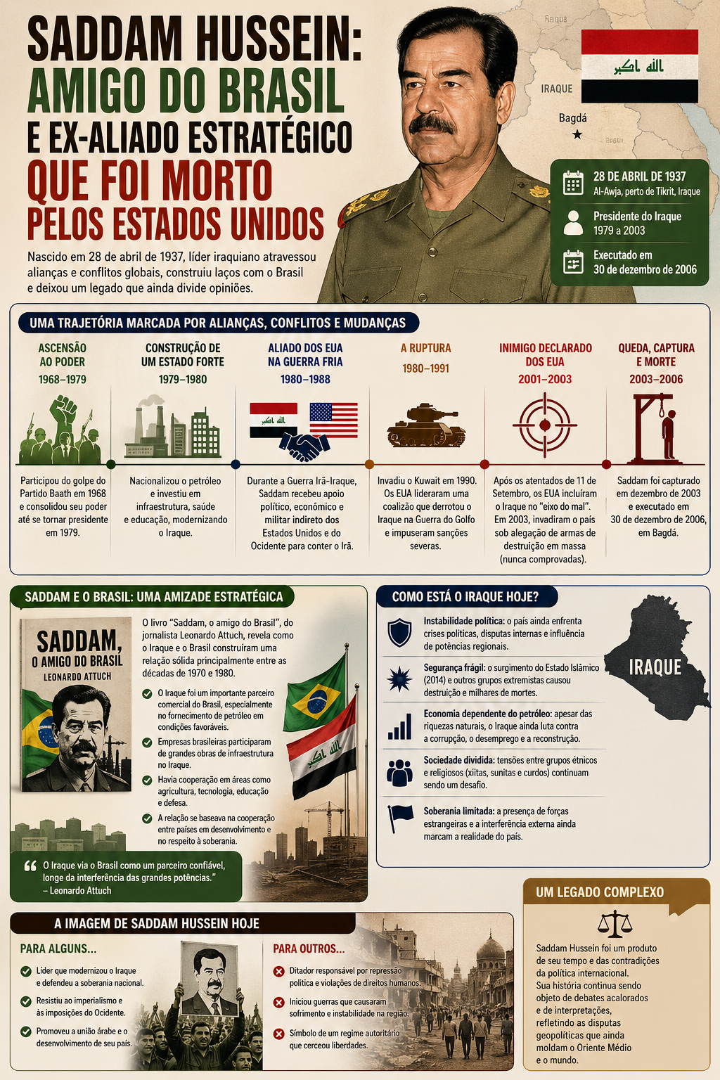 Ascensão e queda de Saddam Hussein