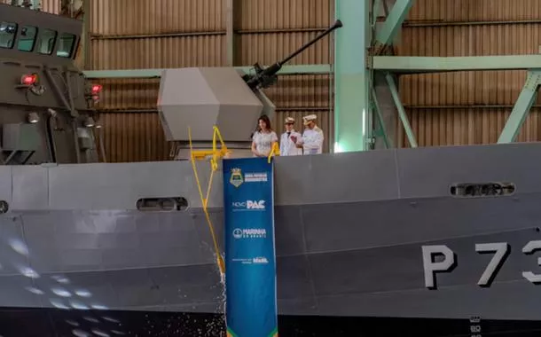 Marinha lança navio-patrulha Mangaratiba e reforça vigilância em áreas estratégicas