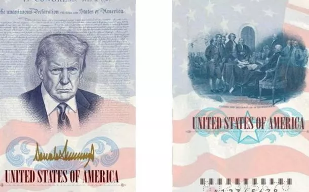 EUA anunciam produção de passaportes com imagem de Trump