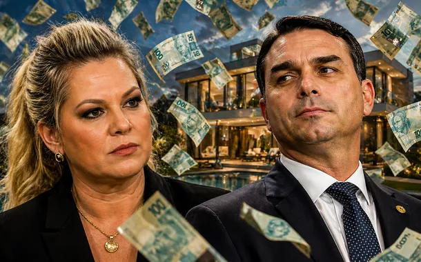 Joice e Flávio Bolsonaro