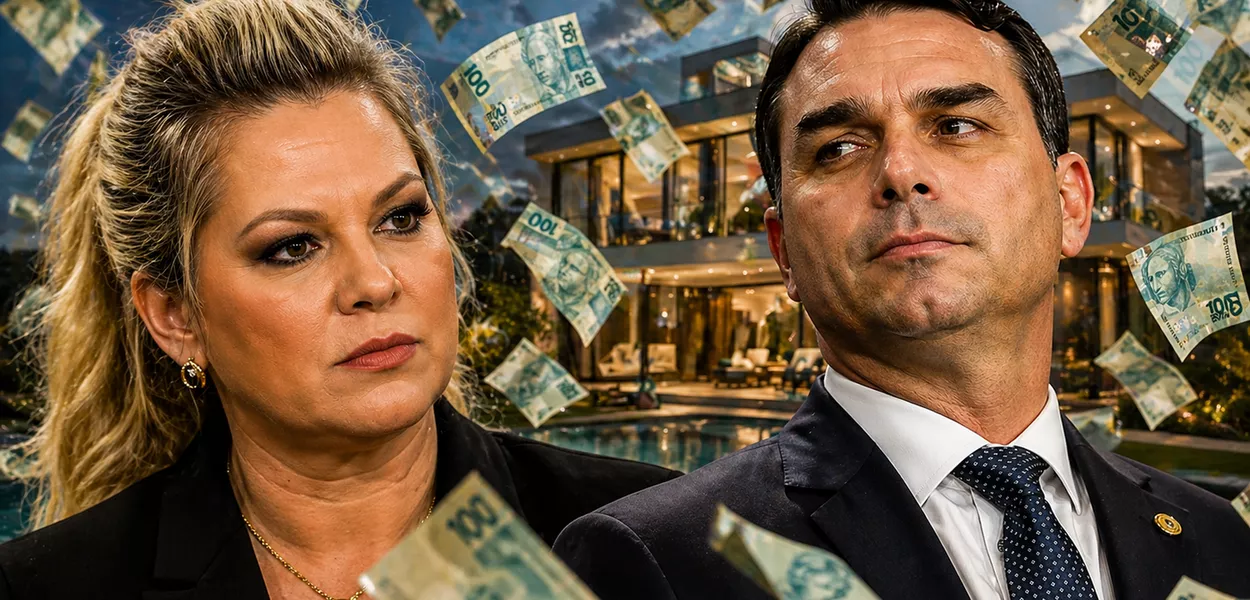 Joice e Flávio Bolsonaro
