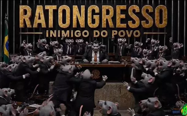 Esquerda retoma campanha “Congresso inimigo do povo” com 'Ratolumbre' (vídeo)