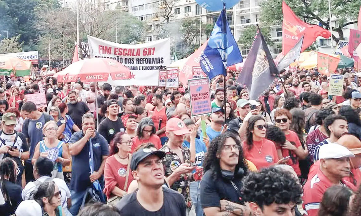 Ato do 1º de Maio em São Paulo
